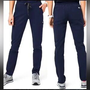 Figs Yola Skinny Scrub Pant Navy